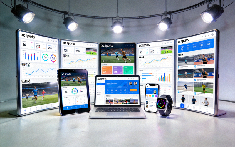 多种电子设备同时展示xc sports平台界面